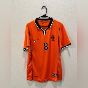 Netherlands 1998 World Cup Retro Jersey - Dennis Bergkamp #8